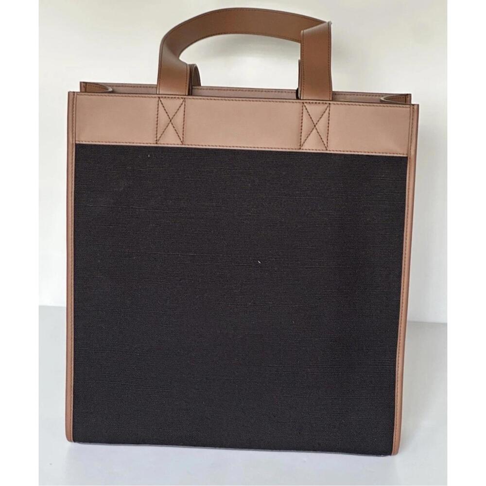 BNWT Burberry Manzon Tote Shoulder Bag Black/Dark Brown $1,350 - Picture 4 of 9